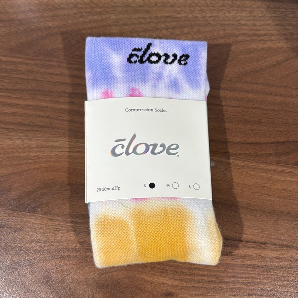 Rainbow Tie Dye Clove Compression Socks